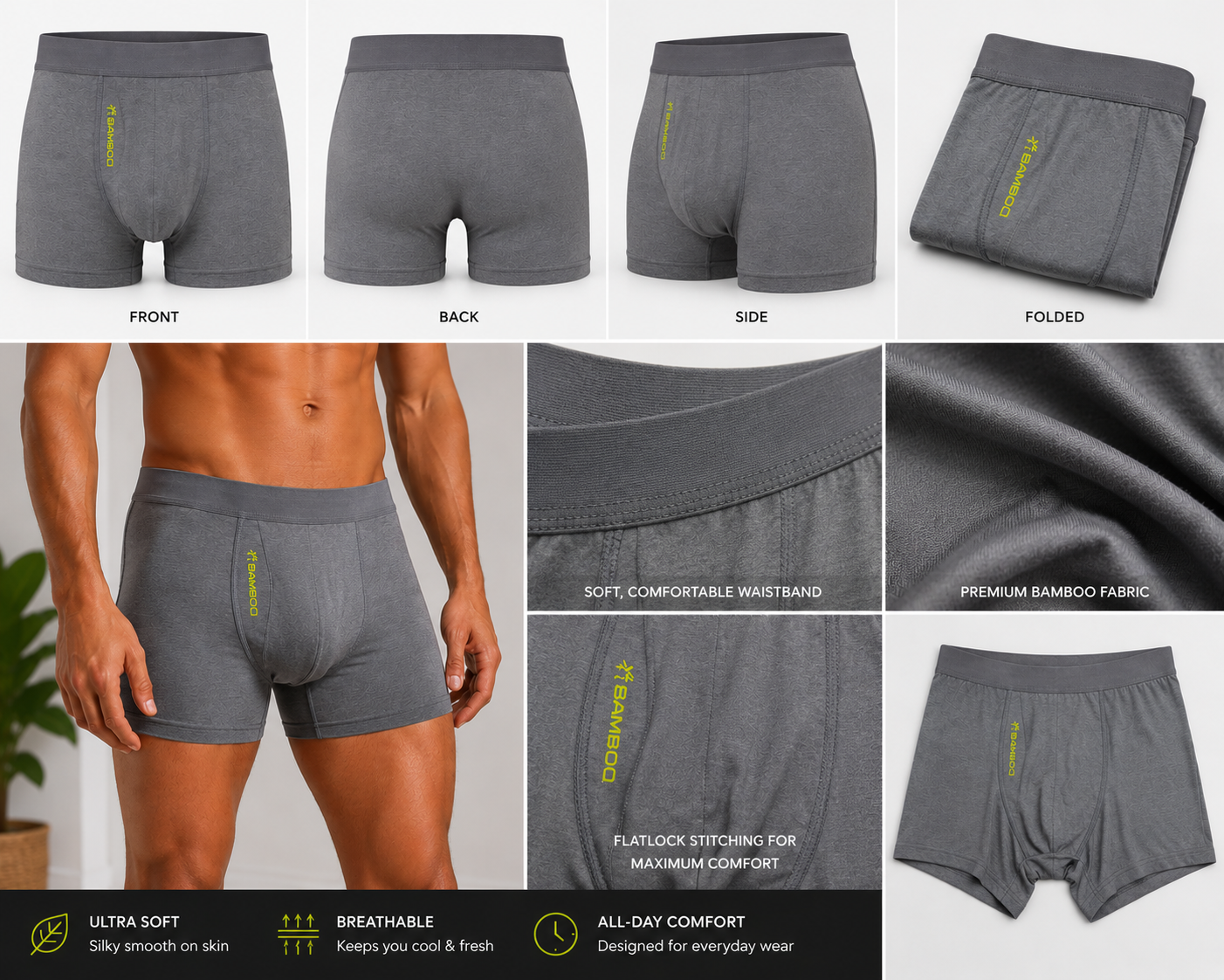 Mens Bamboo Underwear