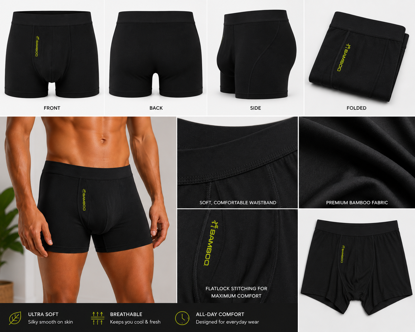 Mens Bamboo Underwear